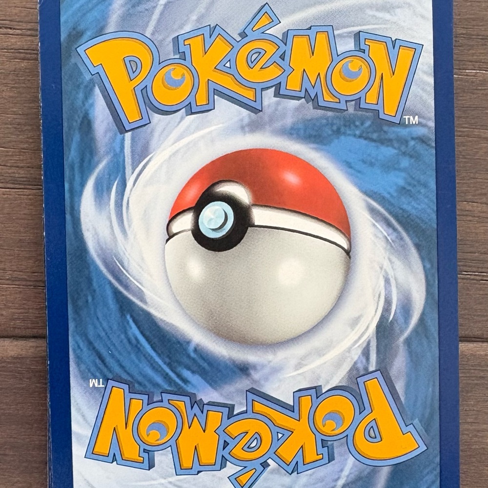 Pokemon Card with Red and Blue Accents